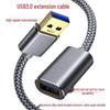 Высокоскоростной USB 3.0 удлинитель, папа-мама, для мобильной зарядки, сетевых карт, принтеров и компьютеров