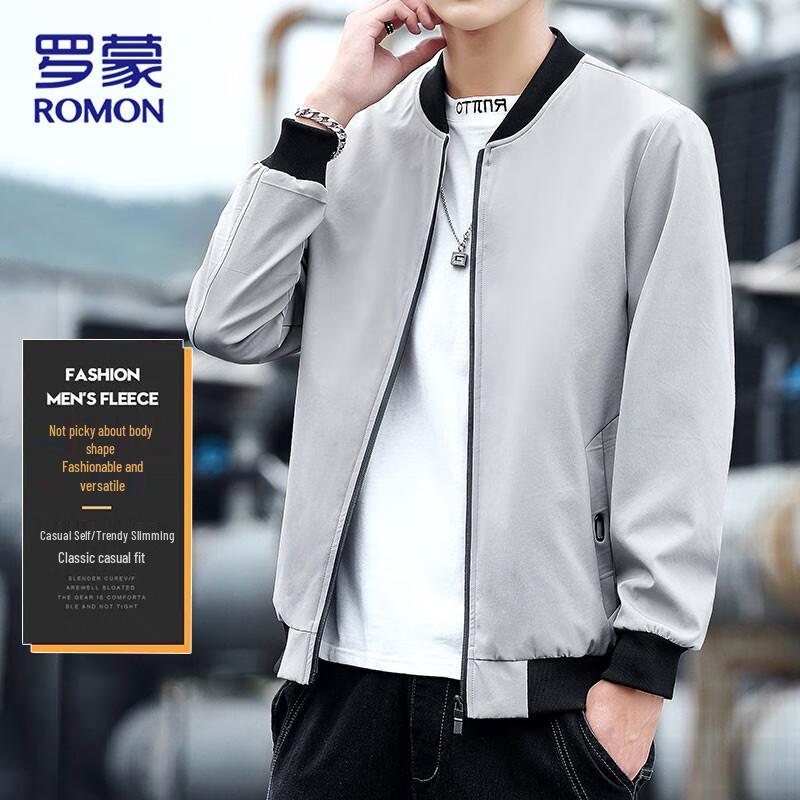 ROMON Мужская куртка в стиле business casual с воротником-стойкой на осень