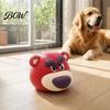 Indoor Outdoor Mosquito Coil Stand Pink Bear Box, Fireproof Incense Burner, Decorative Repellent Case Holder for Home Office Box