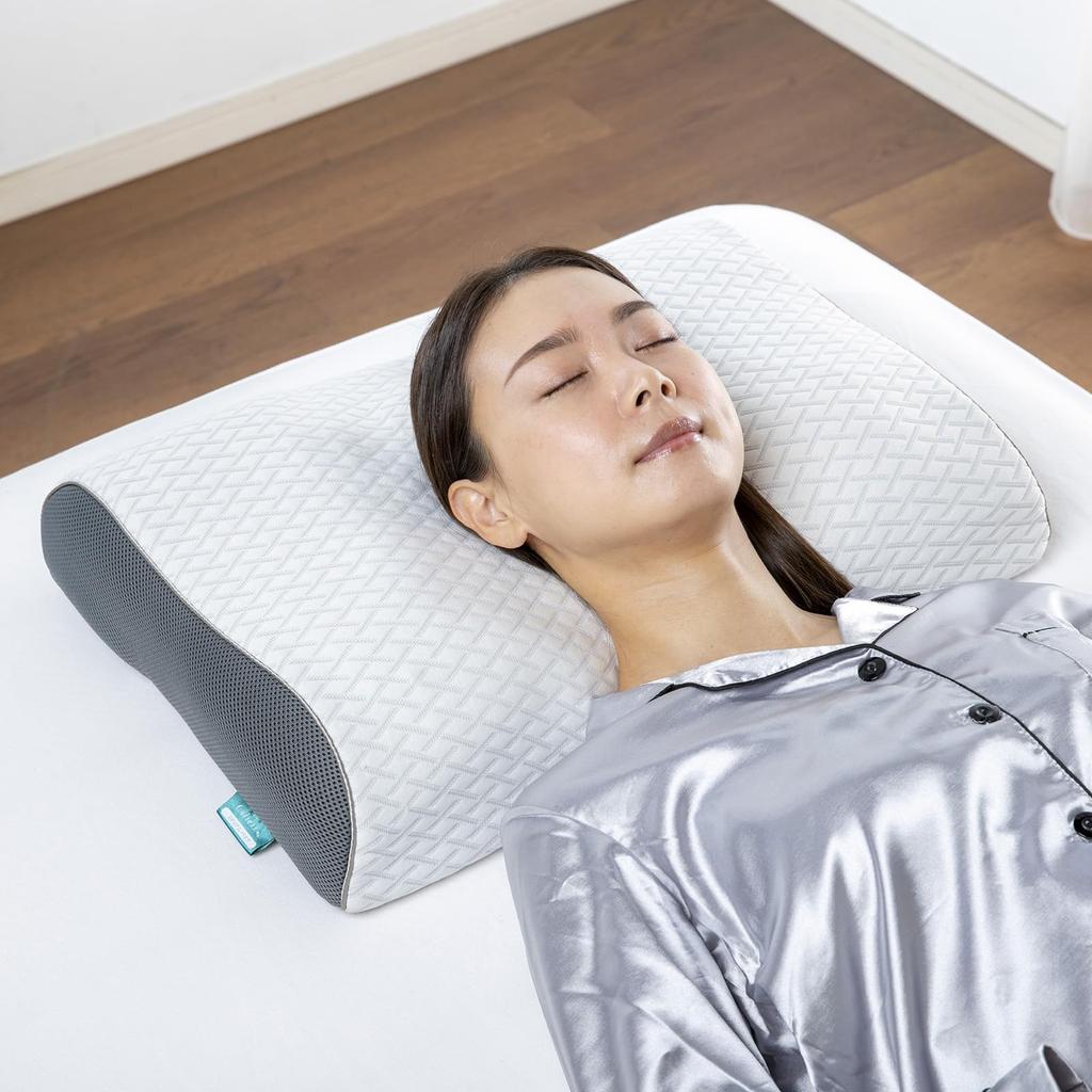 France Bed Pillow White 57 X 37cm Fit Pillow Plus Medium Pillow That Can Adjust Height and Sleeping Comfort Disinfecting Washable Made In Japan