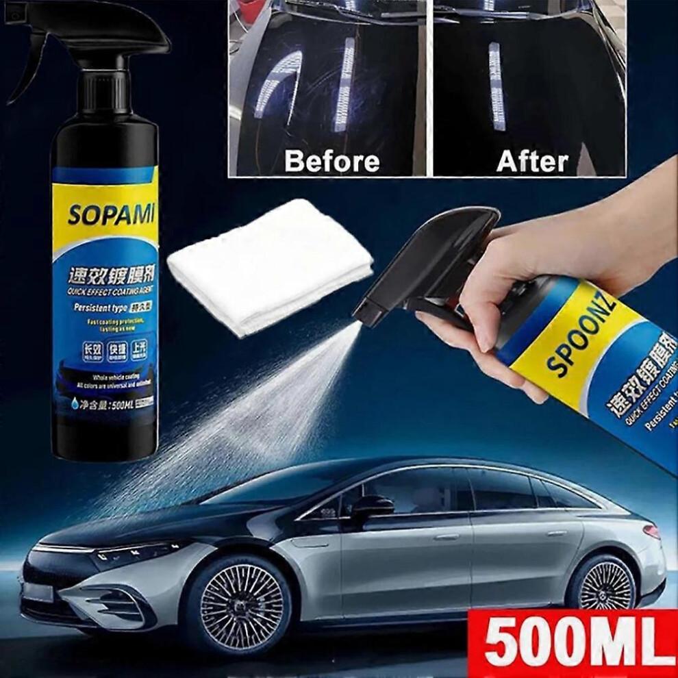 Advanced Sopami Ceramic Coating Spray for Car, Quick Shine & Protection Car Wax Polish for Car And Motorcycle