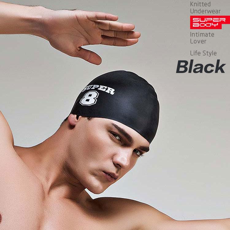 Summer water man swimming caps silicone boys new blue bathing cap male adult professional waterproof ear Sale