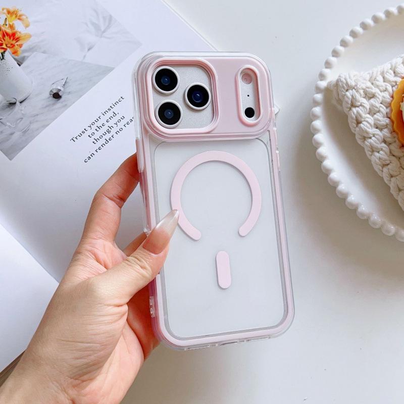 Мягкий защитный чехол для iPhone 17 Pro Max, цветной, с магнитом и воздушной подушкой, ударопрочный