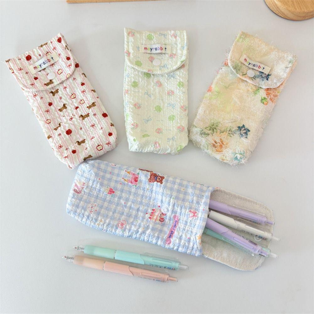 Large Capacity Sunglasses Storage Bag Cute Bow/Floral Glasses Box Simple Storage Bags