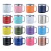14oz Coffee Mug With Handle Yetys Tumbler Stainless Steel Vacuum Insulated Thermal Beer Cup Travel Thermos with Leakproof Lid