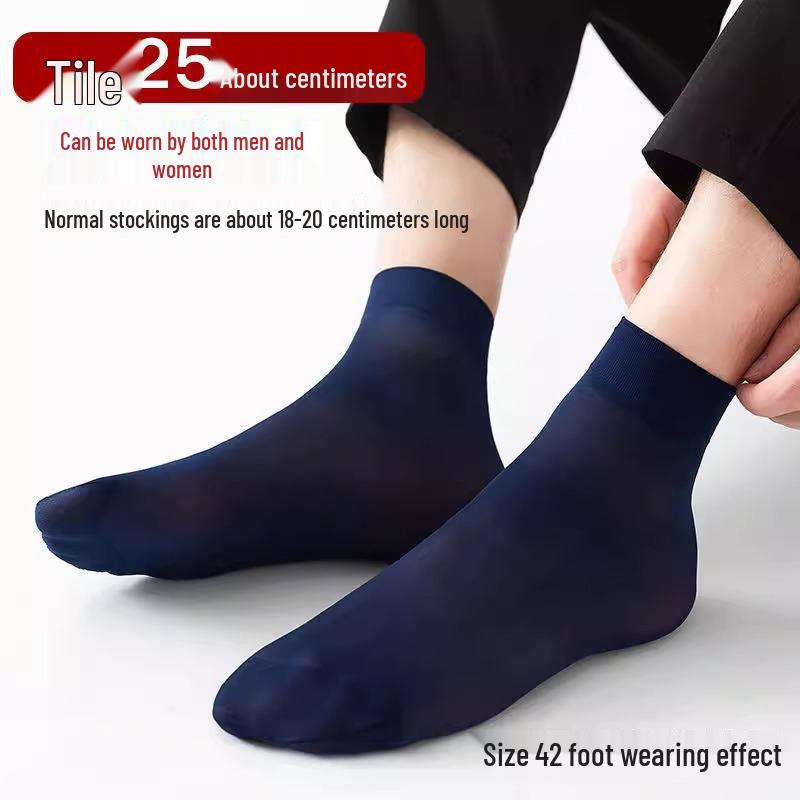Unisex Mid-Calf Anti-Snag Extra Long Thin Steel Stockings for Spring, Summer, and Autumn