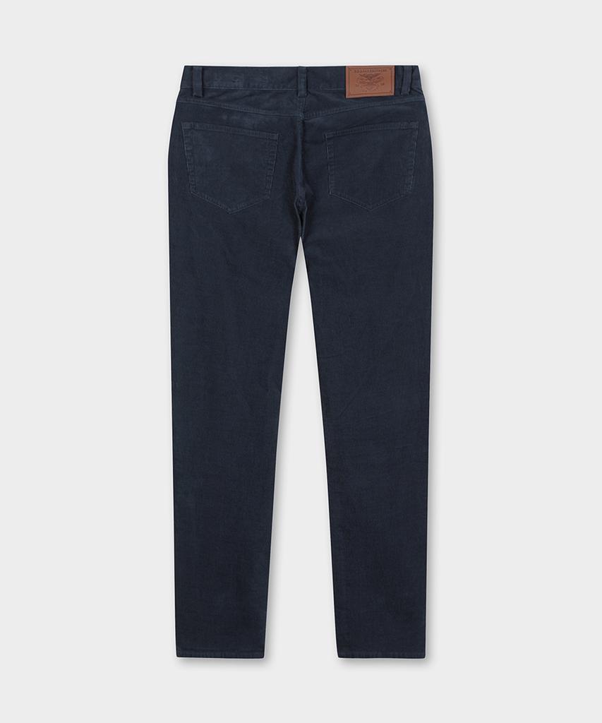 BROOKS BROTHERS Узкие вельветовые брюки с 5 карманами 15W (военно-морской флот) (Bbpcmm4531Qew)