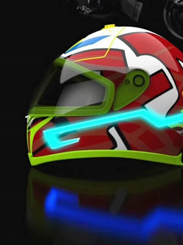 Tiktok Kuaishou Led Luminous Headlamp Electromechanical Car Modification Motorcycle Helmet Night Light Flashing El Cold Light Film