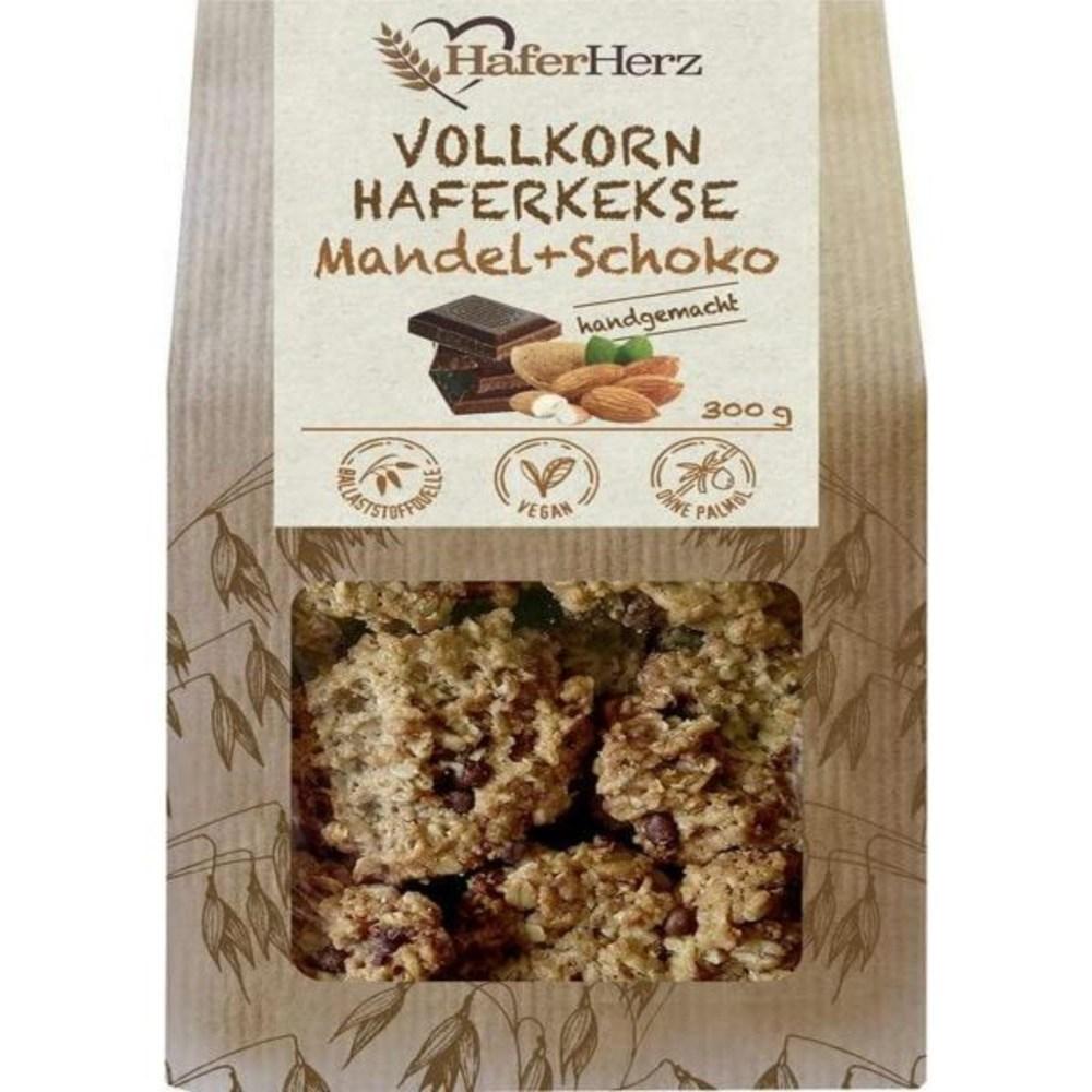 HaferHerz Whole Grain Oatmeal Biscuits Almond Chocolate 300g 1 pcs