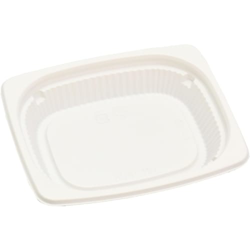 Risupack Biodelica HM260B White Food Packs, 50-Count, Made in Japan, with Inner-Fit Lids, Microwave-Safe, Stackable, and Leak-Proof, Simple Design for