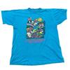 Vintage Single Stitch T-shirt Bike Ride 1995 Short Sleeve Blue Mens