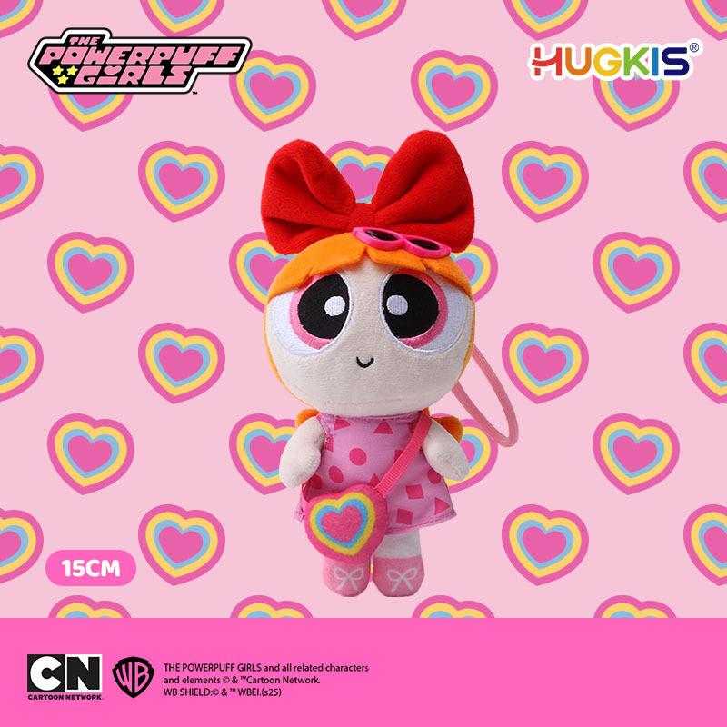 The Powerpuff Girls Blossom Bubbles Buttercup Outing Themed Plush Doll Pendant For Kids And Collectors
