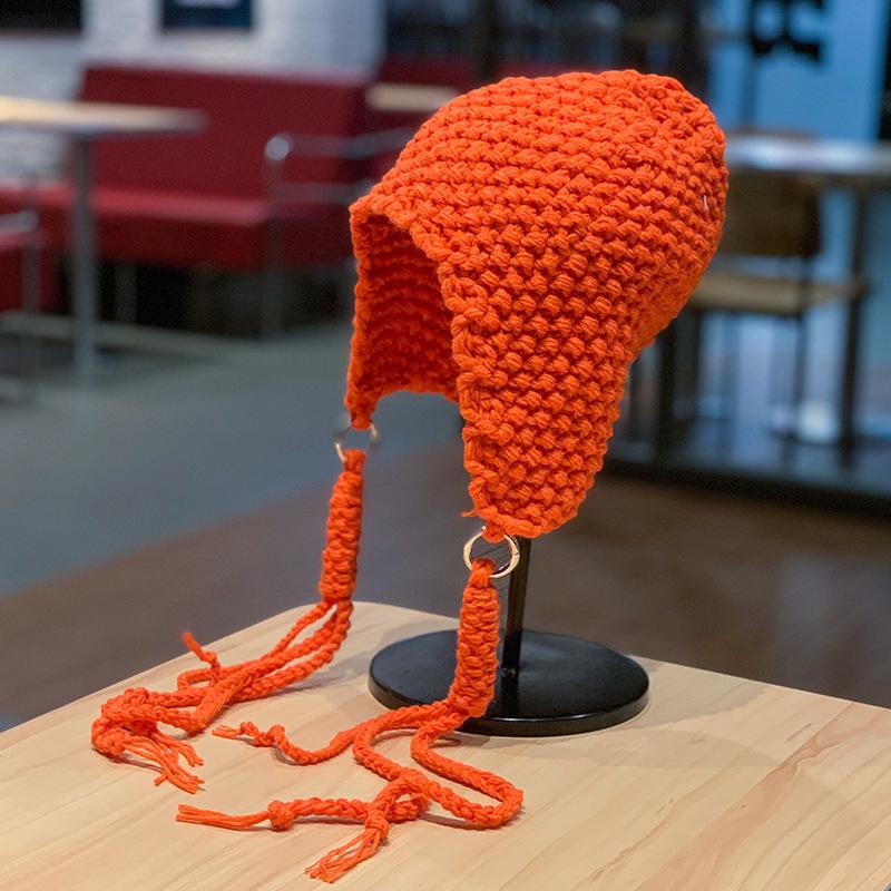 Корейская зимняя теплая шапка-бомбер для женщин, зимняя летчик-шлемник, вечеринка 2000 года, защита ушей, шапки-ушанки, русские шапки-ушанки