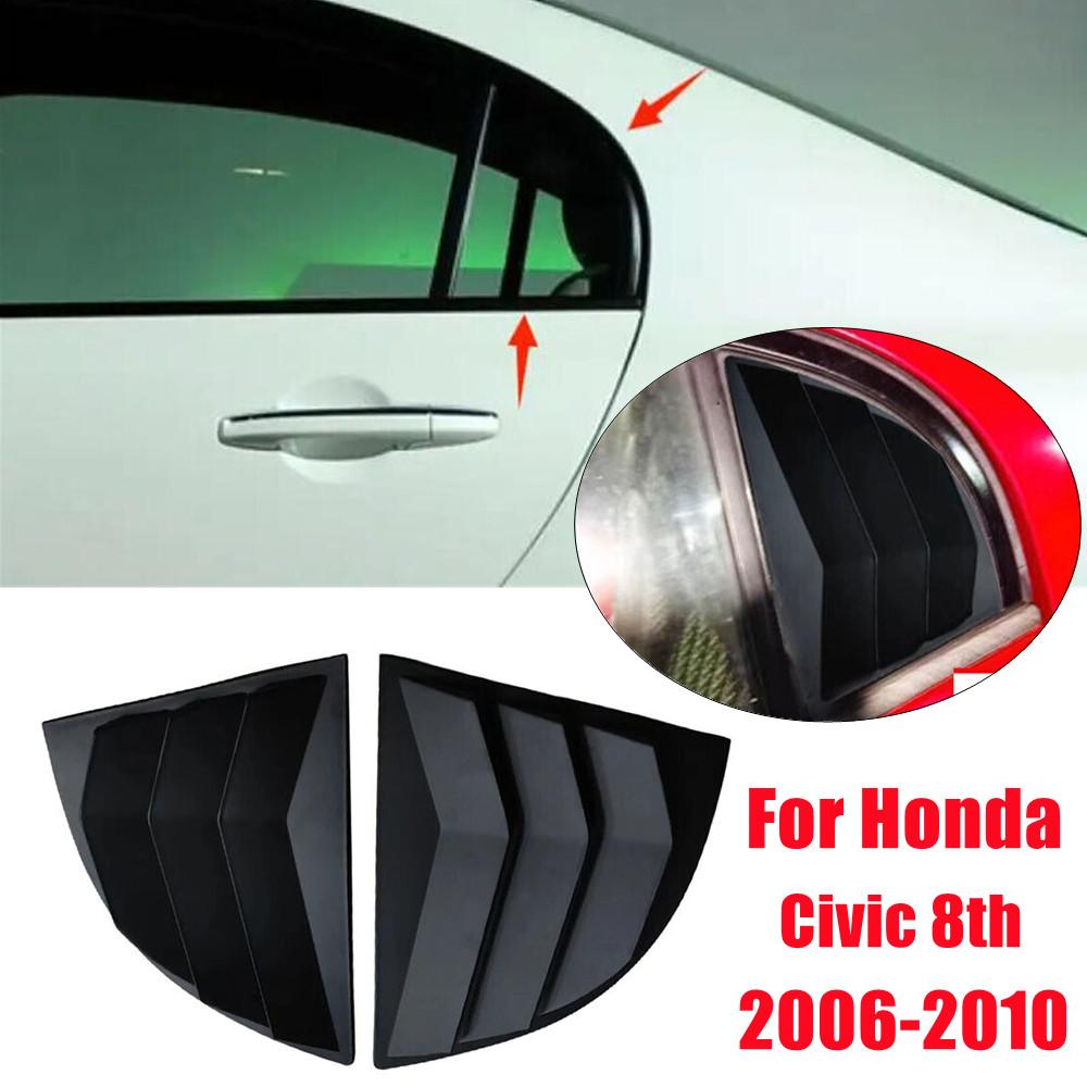 Для Honda Civic Sedan 2006-2015 Пластик ABS Переднее Заднее Окно Треугольная Решетка Вентиляции Боковая Решетка Вентиляции Автомобильные Клейкие Аксессуары