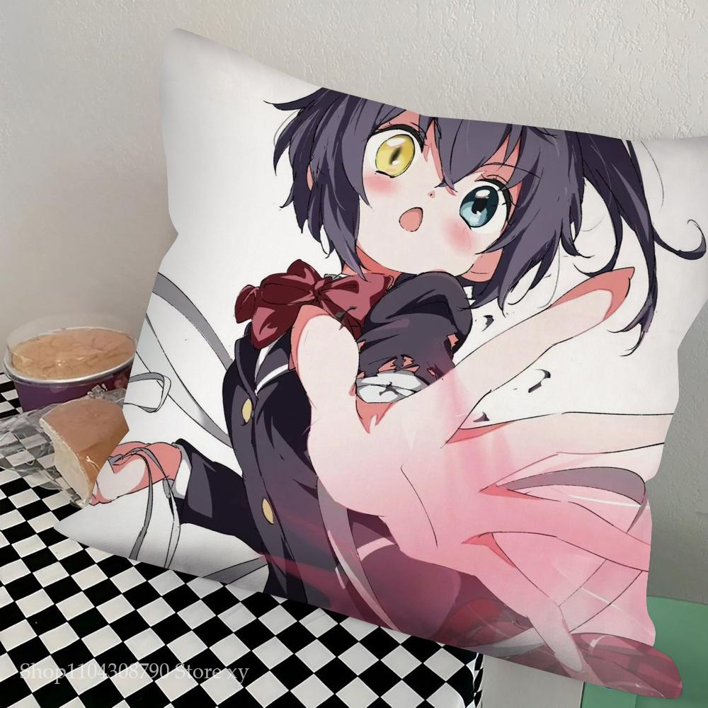 Таканаши Рикка Анимация Take On Me Наволочка для квадратной подушки Спальня Диван Досуг Удобная подушка Гостиная Украшение дома