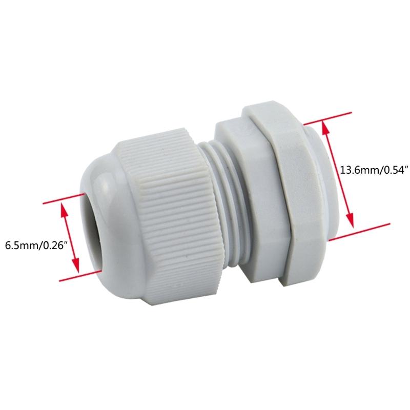 38 Pcs Outdoor Cable Gland Joints Waterproof Cable Connector Plastic Cable Grommets NPT Type Cable Fitting Easy Install