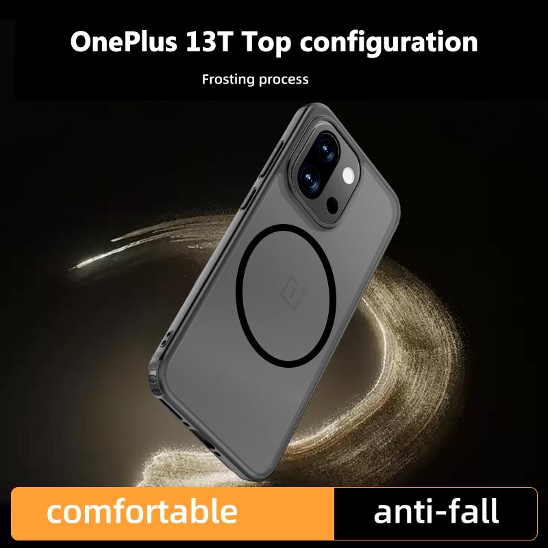 Для OnePlus 13T Чехол Жесткий Прозрачный Магнитный Magsafe Ударопрочный Защитный Задняя Крышка Чехол Для One Plus 13T 1+13T Корпус Телефона