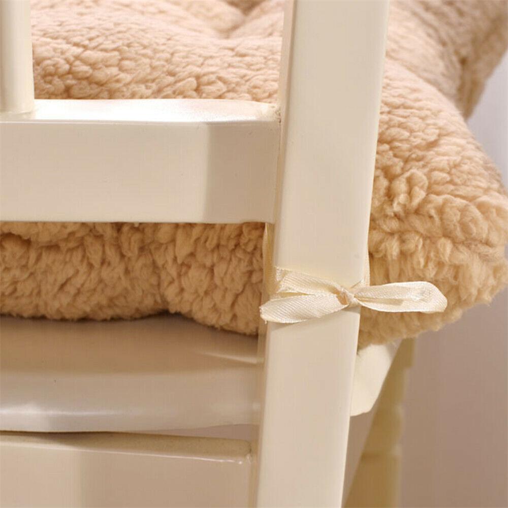 Подушка на стул, толстый кашемир, мягкая теплая студенческая, ресторанная, офисная, плюшевая подушка