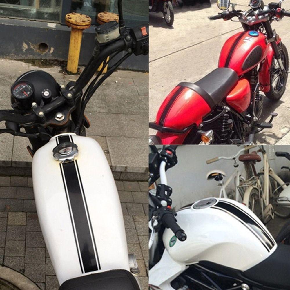 Наклейки в полоску, гоночная защитная пленка, светоотражающие наклейки для мотоцикла, крыло топливного бака