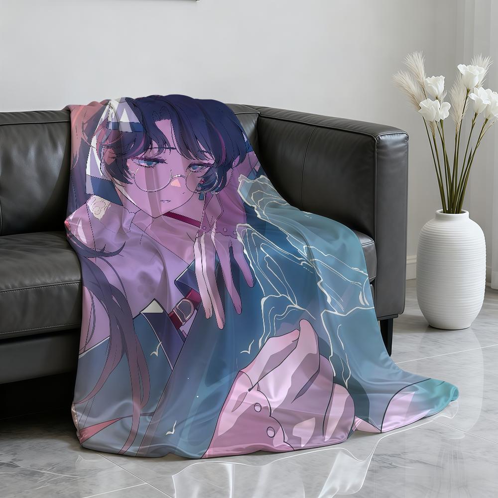 Hot Game Zhe zhi Wuthering Waves Blanket For Soft Throw Blanket for Picnic Bed Sofa Home Bedroom Cozy Warm Comfortable