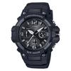 Casio MCW-100H-1A3VCF Мужские повседневные часы Черный Нержавеющая сталь и смола Кварцевый хронограф