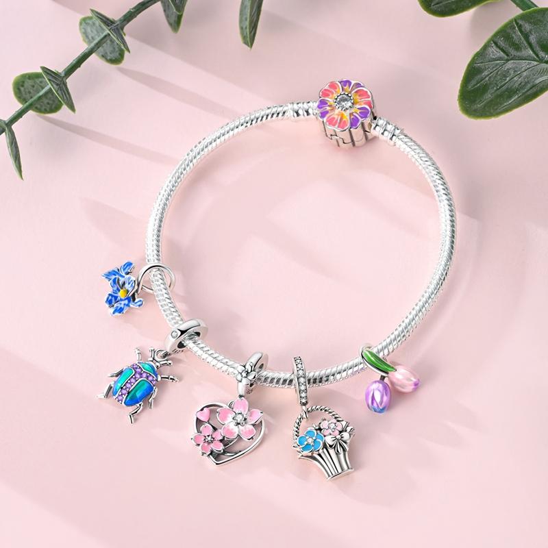 New Original Copper Animal Pendant Charm Beads Fits 3Mm Bracelet Necklace For Women Luxury Diy Jewelry Making