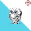 Owl 925 Silver Charm Bead Fit Original Charm Bracelet Making For Charms Bracelet DIY Fine Jewelry Gift