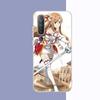 Чехол для телефона с аниме Sword Art Online для Samsung S21 A10 для Redmi Note 7 9 для Huawei P30Pro Honor 8X 10i