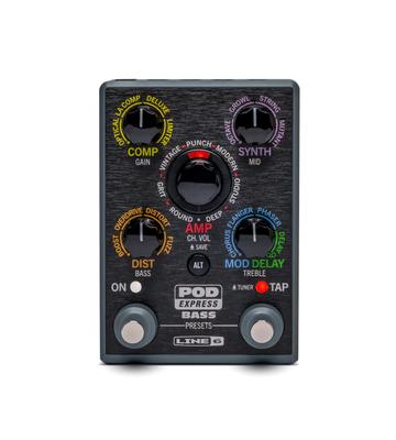 Line 6 POD Express Симулятор басового усилителя Процессор эффектов Красный