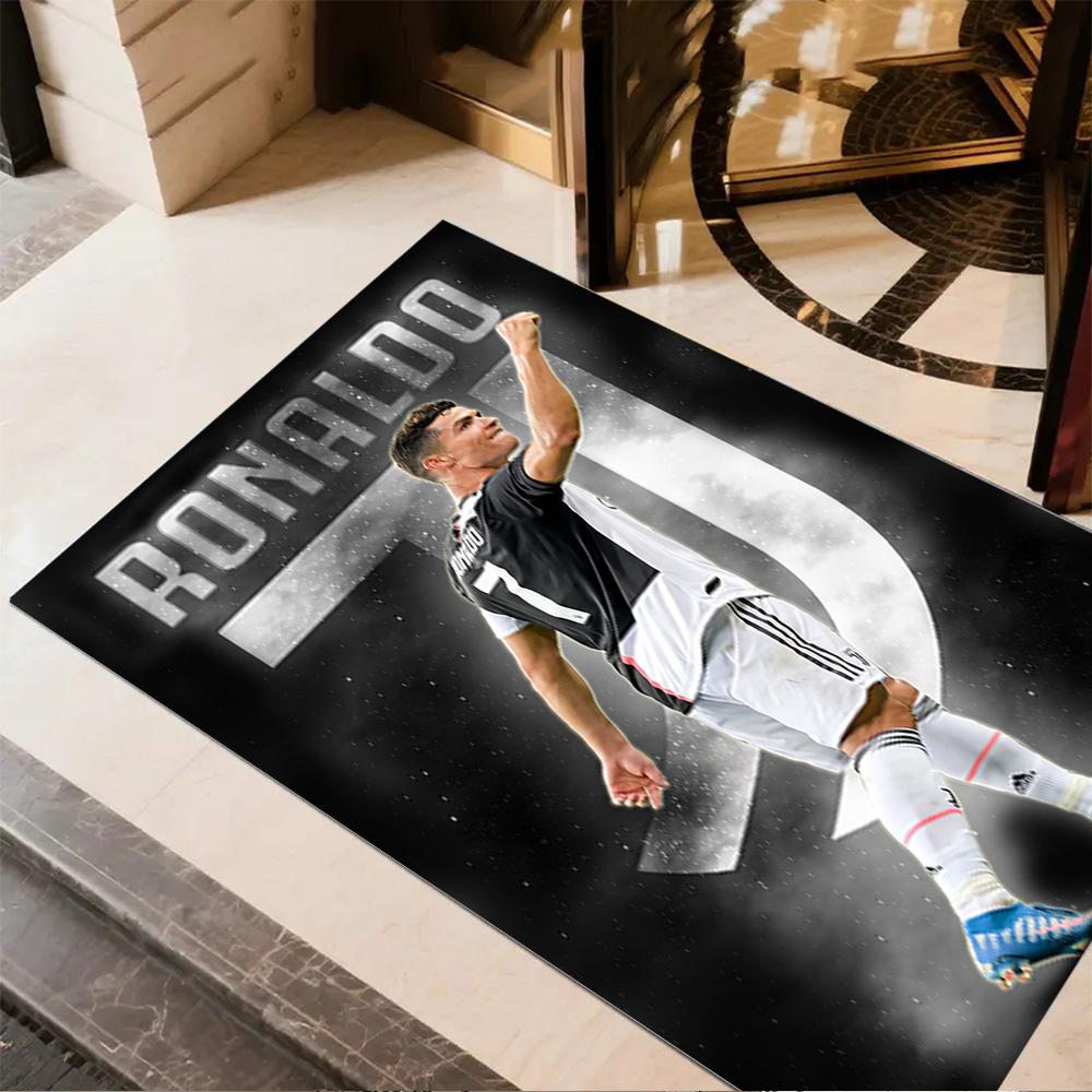 Ronaldo's Legacy Football Area Rug Design for Playrooms Hallway Game Room Study room Anti-slip Rug Anime Office Decor