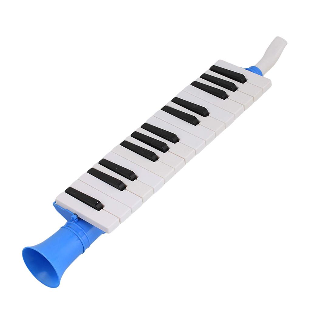 Yibuy Blue Plastic 27 Key Wind Piano Keyboard Harmonica