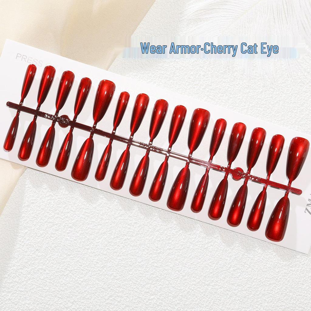 Румяна для ногтей с позолотой «кошачий глаз» — набор из 30 предметов, ручная работа, готовые к использованию размеры XS/S/M