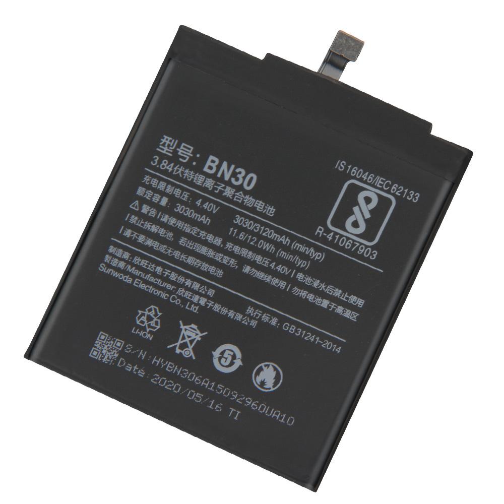 Сменный аккумулятор для телефона BN30 для Xiaomi redmi Hongmi 4A Redrice 4A BN30 Сменный аккумулятор 3120 мАч
