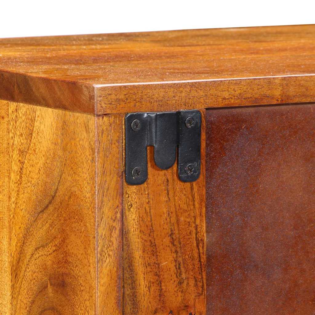 Nightstand with Drawers Brown 35 x 30 x 22 cm