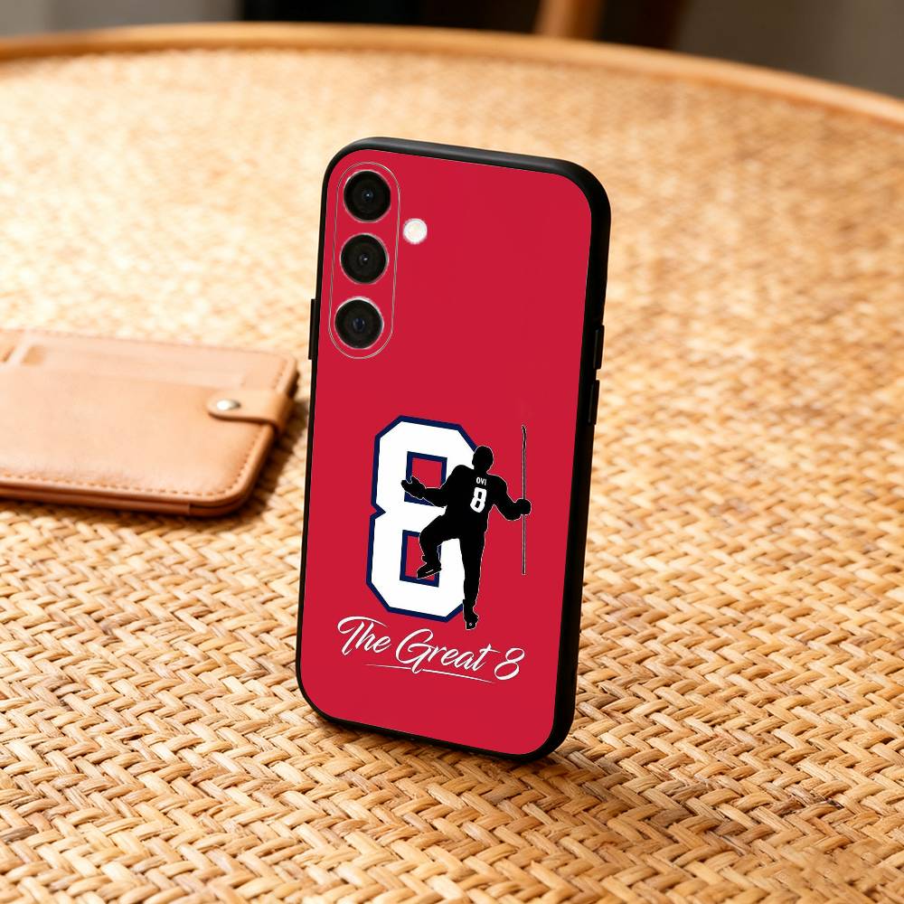 H-Hockey P-Player A-Alex Ovechkin Phone Case For Samsung A73,72,71,53,52,51,22,91,80, Soft Black Cover