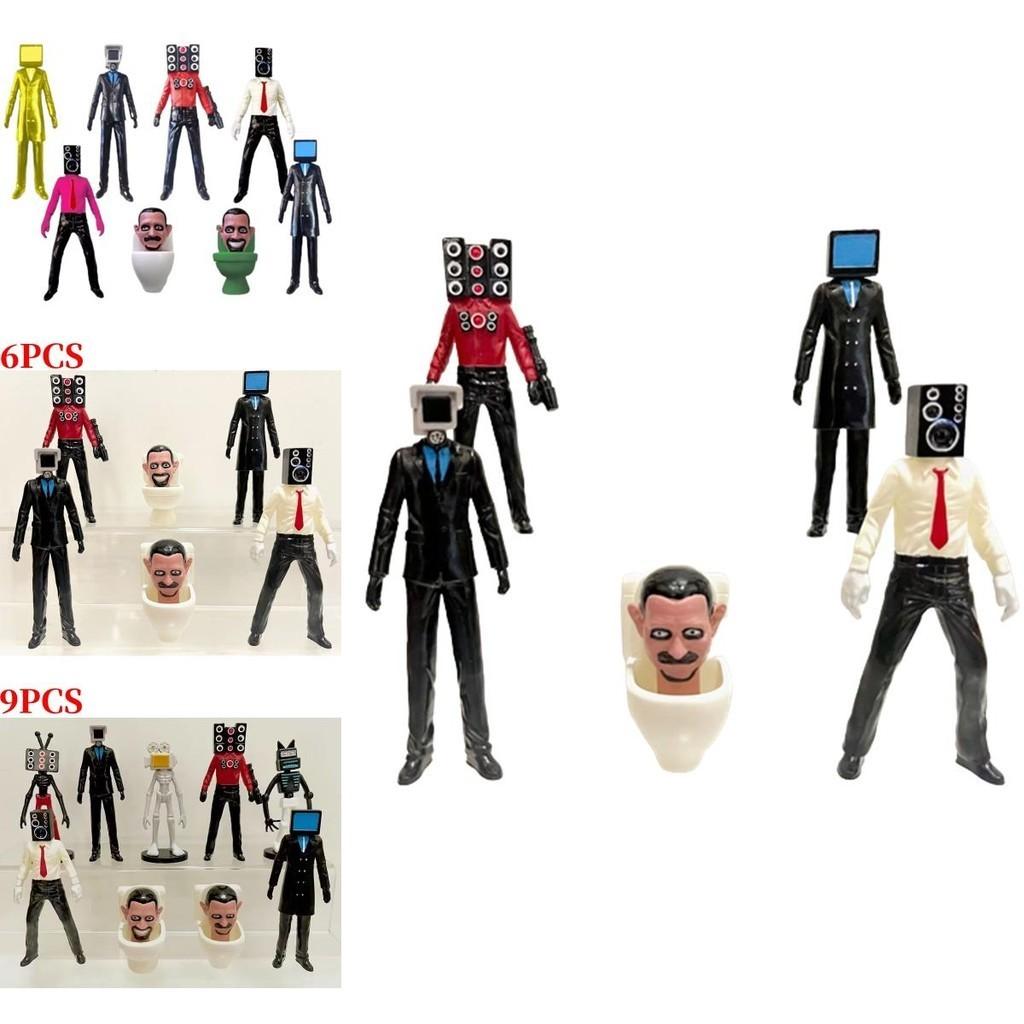 Высококачественный ПВХ 2,5-4,5 дюйма Туалетный Человек против Человека-Наблюдателя Фигурка Модель Украшение