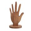 Wooden Palm Shaped Display Rack Bracelet Keychain Ring Pendant Jewelry Organizer Storage Holder Desktop Jewelry Display Stand