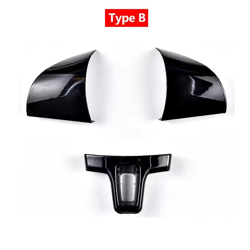 ABS карбоновый чехол рулевого колеса защитная отделка для VW Golf 6 MK6 Passat B7 CC Jetta Bora Polo Tiguan Caddy Touran Sharan