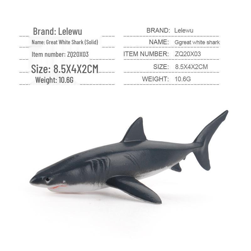 Children's Marine Animal Model Set: Mini Whale, Shark, Dolphin, Turtle, Sea Lion