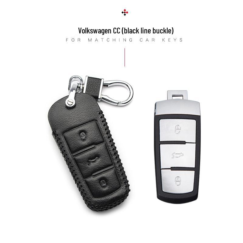 Чехол для ключа Volkswagen для New Magotan, Golf, B8, Passat, Tiguan, Lavida, Bora - Натуральная кожа