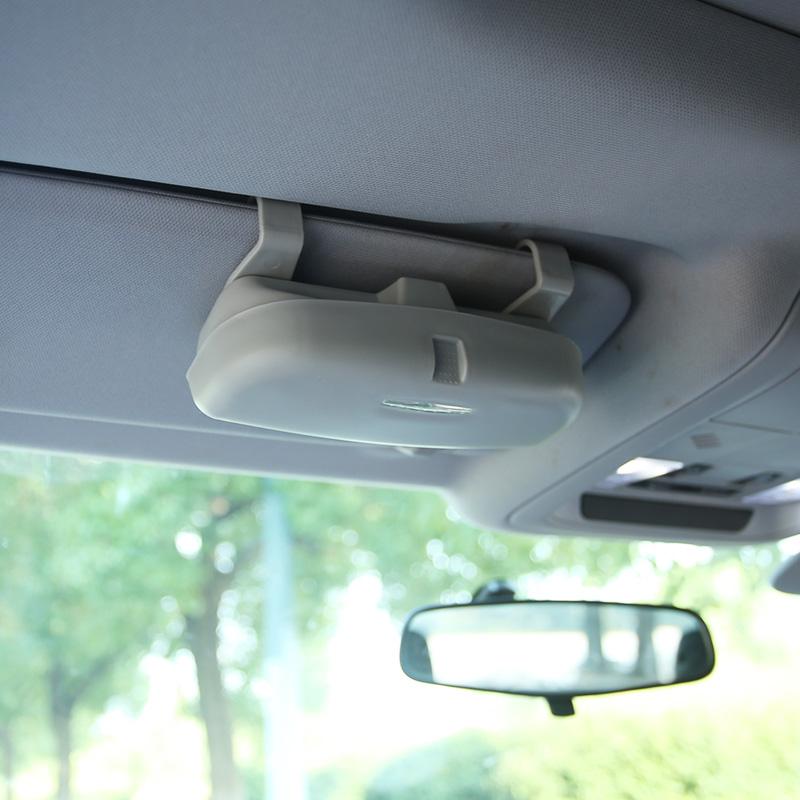 Car Glasses Case General Car Glasses Clip Sunglasses Sunglasses Storage Box for Renault Koleos Kadjar Duster for Samsung QM6