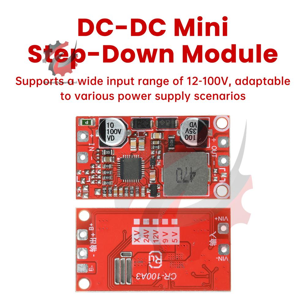 DC-DC Mini Buck Converter Board DC12-100V to 5V 12V 24V 3A High Efficiency Low Ripple Step-Down Power Supply Module