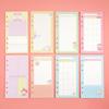 80 Sheets Notebook Paper 6 Holes Binder Inside Page Kawaii Loose Leaf Paper Refill  Students