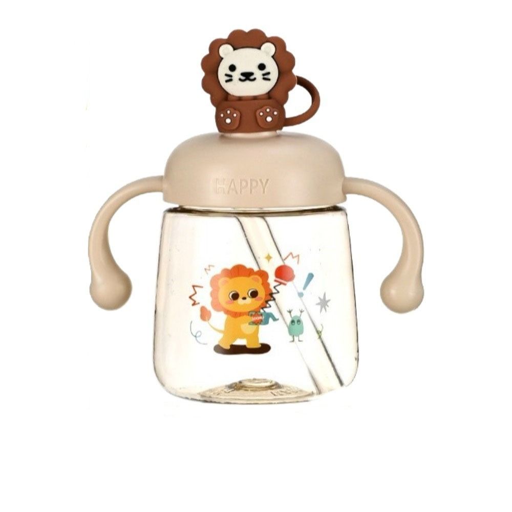 with Straw Baby Drinking Cup Cartoon Toddler Milk Cup Portable Baby Feeding Bottle Baby