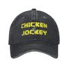 Бейсболка Game Chicken No 1 Jockey, винтажная, состаренная, джинсовая, солнцезащитная кепка, унисекс, для тренировок на открытом воздухе, подарочные кепки, шляпа