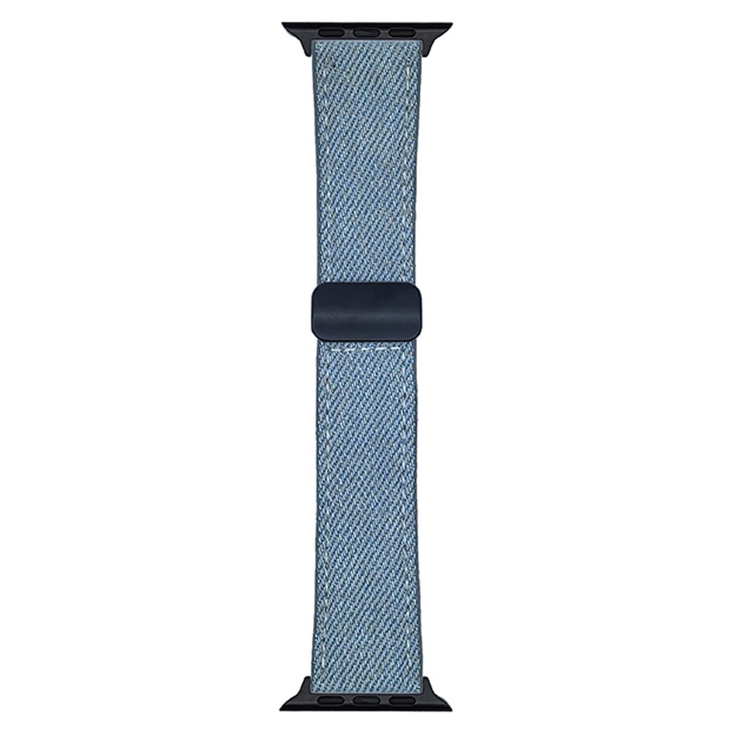 Watch Band For Apple Watch Series 10 Ultra 9 8 7 SE 6 5 4 3 2 1 46mm 49mm 45mm 44mm 42mm Magnetic Buckle Leather Nylon Wrist Strap