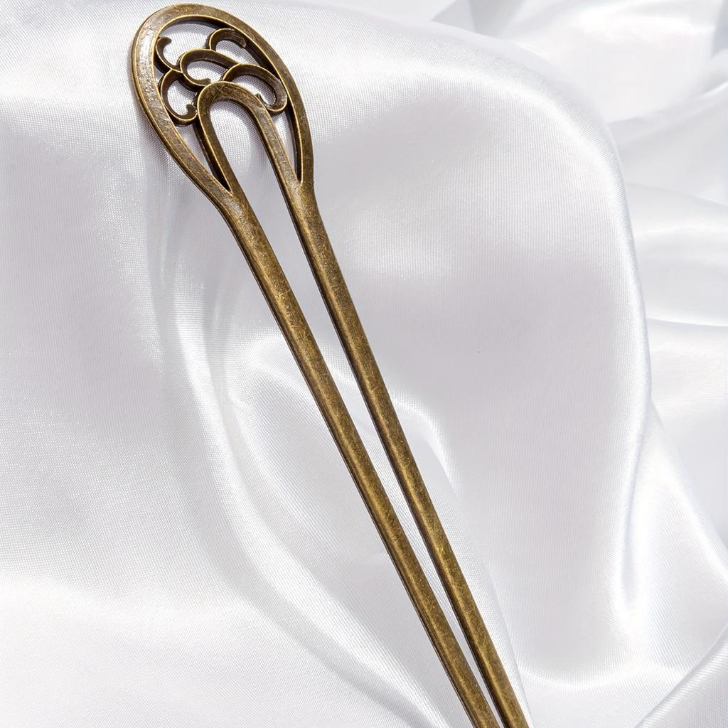 Винтажная китайская шпилька для волос из сплава, палочка для волос для пучка, элегантные аксессуары для волос для женщин, аксессуары для укладки волос