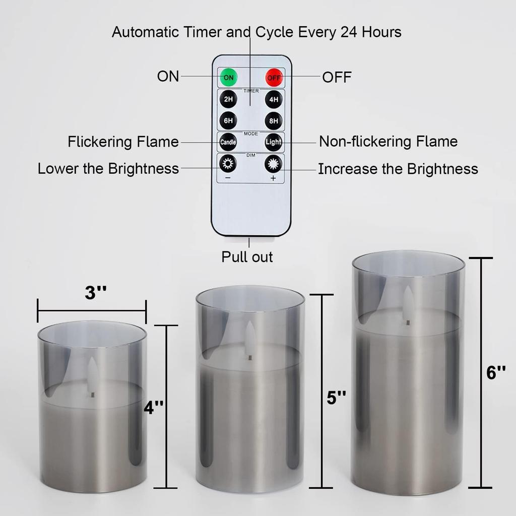 Светодиодные беспламенные свечи на батарейках с пультом и таймером, восковые свечи, теплый цвет, мерцающий свет для фестиваля, свадьбы, дома