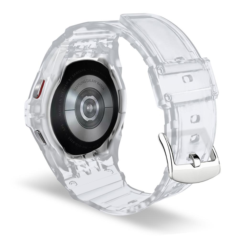 TPU рамка чехол защитный ремешок для часов ремешок для Samsung Galaxy Watch 7/6/5/4/FE 40 мм 44 мм ремешок бампер чехол