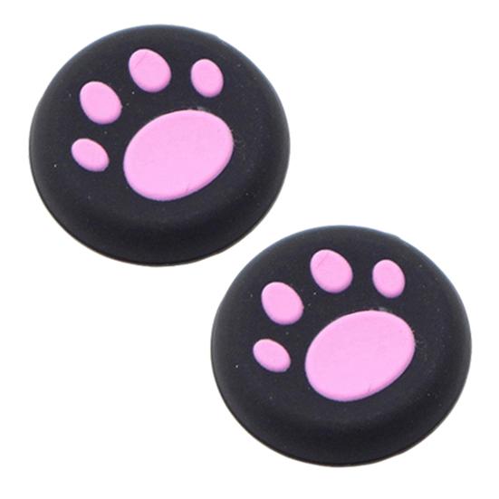 2 шт. Мультяшные силиконовые накладки на стики, кошачий большой палец для PS3 PS4 Xbox One/360